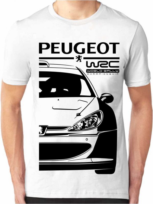 Peugeot 206 WRC Pánské Tričko