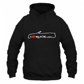 Hanorac Bărbați S -50% I Love BMW E36 Cabrio