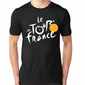 Tour De France Črna Moška Majica