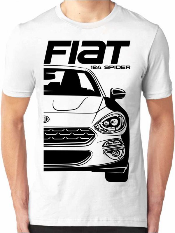 Fiat 124 Spider New Vīriešu T-krekls
