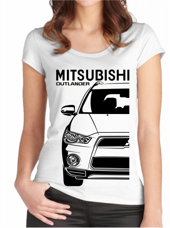 Mitsubishi Outlander 2 Facelift Moteriški marškinėliai