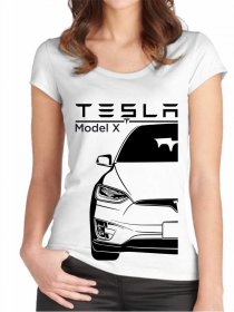 Tesla Model X Дамска тениска