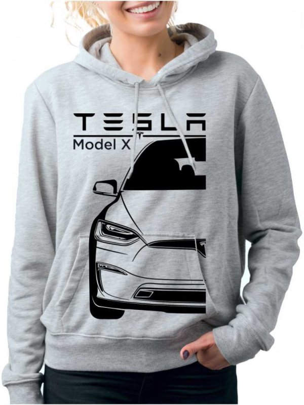 Tesla Model X Facelift Moteriški džemperiai