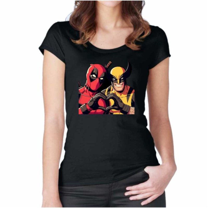 Tricou Femei Deadpool & Wolverine Love