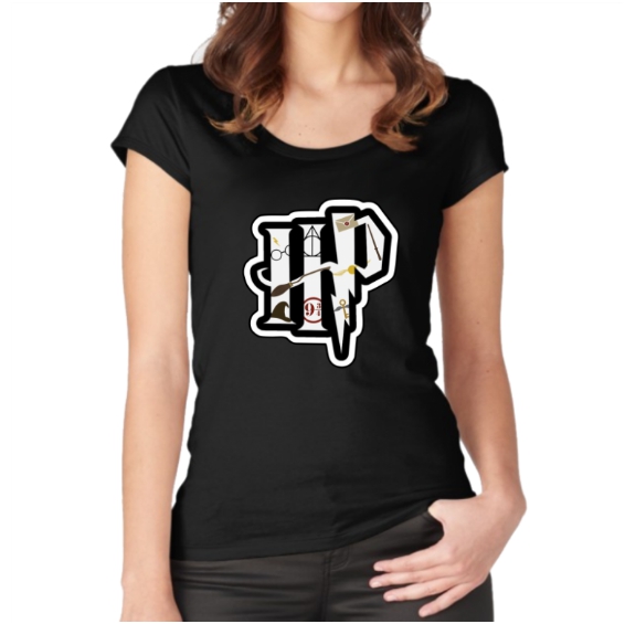 Maglietta Donna con logo HP colorato