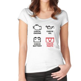 Controleer je onderbroek Vrouwen T-shirt