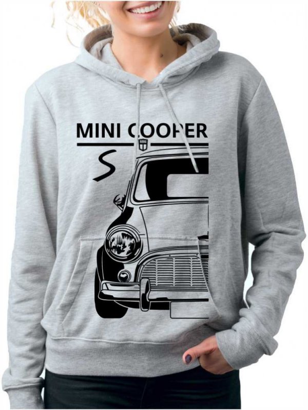 Classic Mini Cooper S Mk1 Női Kapucnis Pulóver
