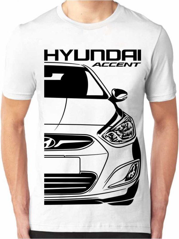 Hyundai Accent 4 Pistes Herren T-Shirt