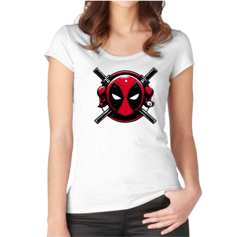 Maglietta Donna Deadpool Head