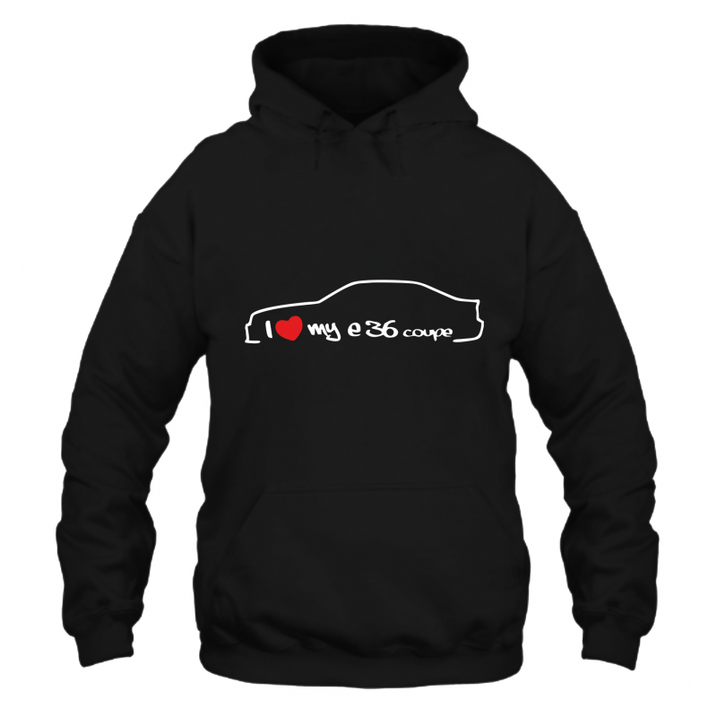 Sweatshirt pour hommes I Love BMW E36 Coupe