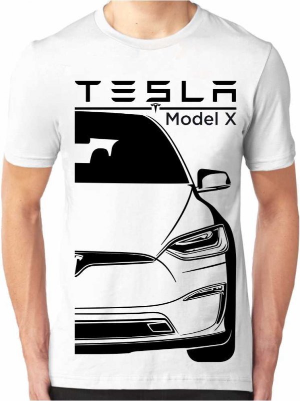 Tesla Model X Facelift Mannen T-shirt