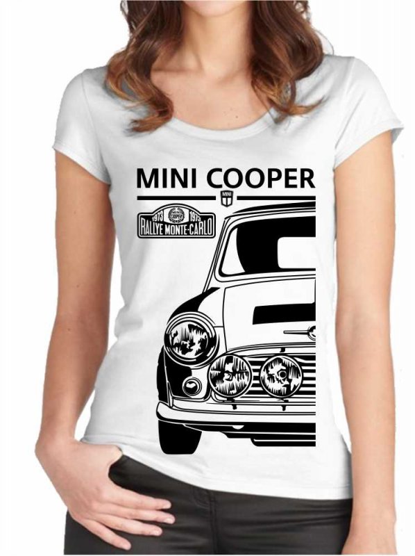 Classic Mini Cooper S Rally Monte Carlo Moteriški marškinėliai