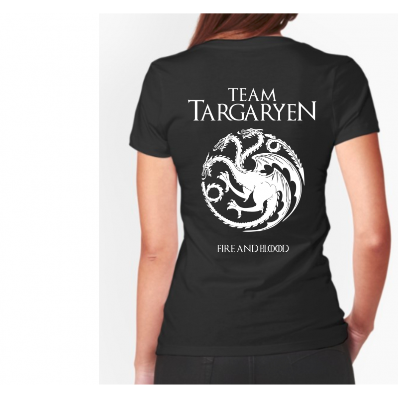 TEAM Targaryen Dámske Tričko + Chrbát