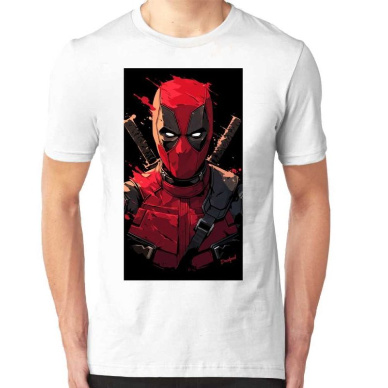 Koszulka Męska Deadpool blood