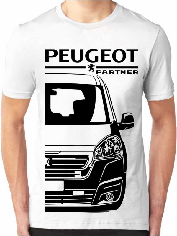 Peugeot Partner 2 Facelift Pánske Tričko