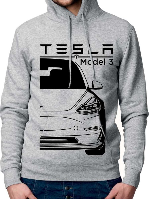 Tesla Model 3 Herren Sweatshirt