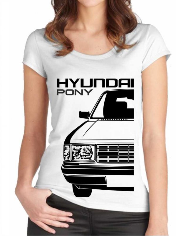 Hyundai Pony 2 Дамска тениска