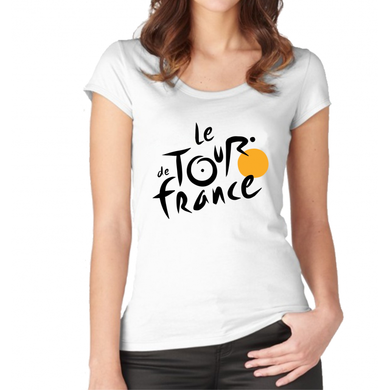 Tricou Femei M -50% Tour De France Alb