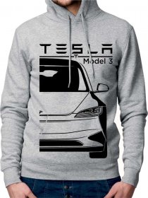 Tesla Model 3 Facelift Moški Pulover s Kapuco