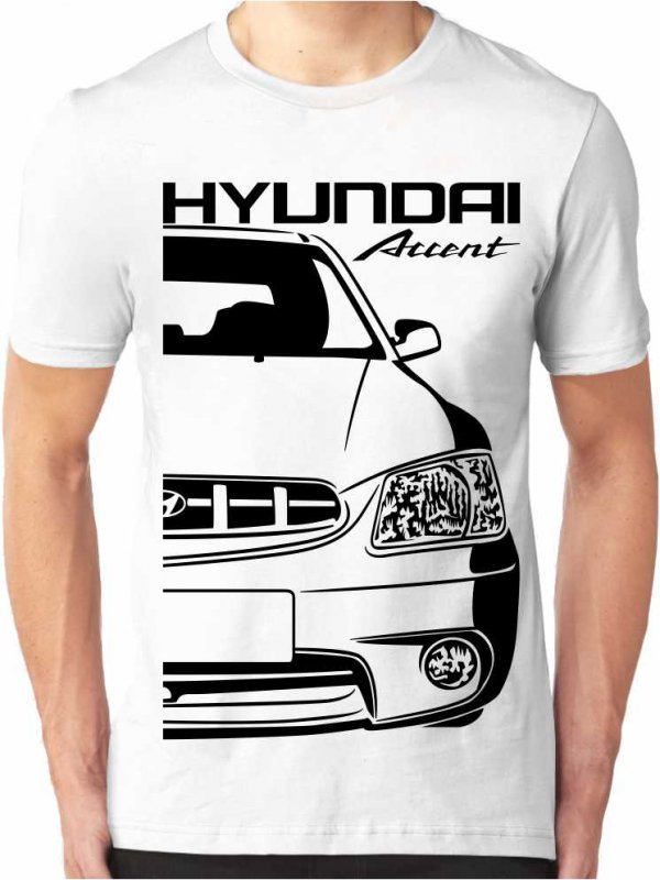 Hyundai Accent 2 Pánské Tričko