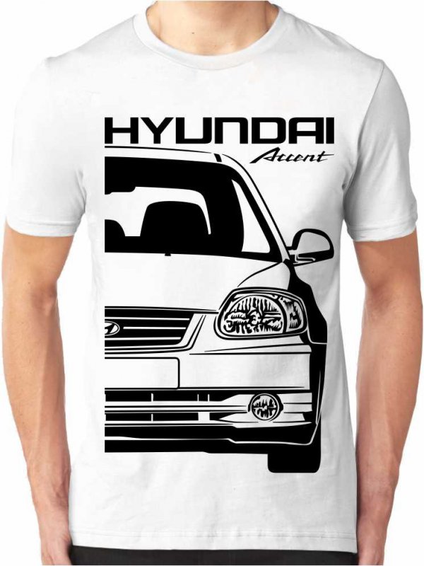 Hyundai Accent 2 Facelift Mannen T-shirt