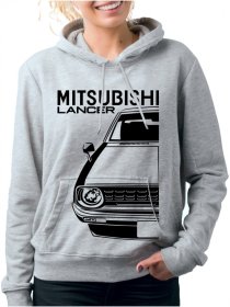 Mitsubishi Lancer 1 Celeste Ženski Pulover s Kapuco