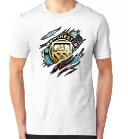 Gold Manchester City Pánske Tričko