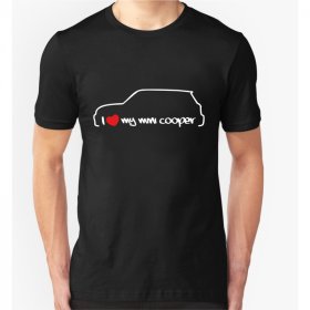 S -50% I Love Mini Cooper Koszulka męska
