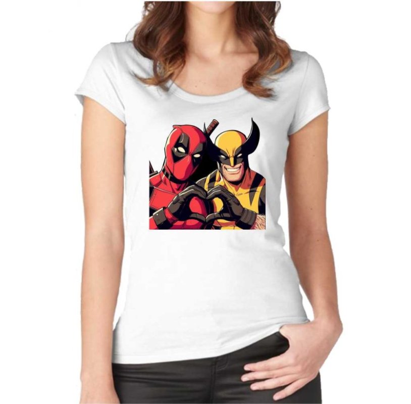 Tricou Femei Deadpool & Wolverine Love