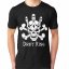 Drift King Doodshoofd Mannen T-Shirt + Rugzak