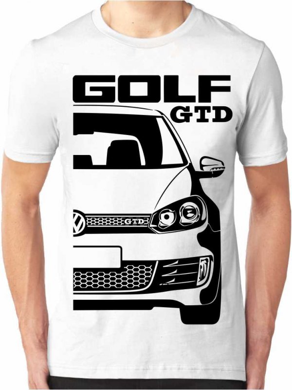 VW Golf Mk6 GTD Pánske Tričko