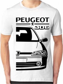 T-shirt pour hommes L -35% Green Peugeot 306 Facelift 1999