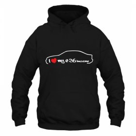 Hanorac Bărbați M -50% I Love BMW E36 Limousine