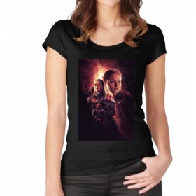 Sansa, Arya, Sandor, Brienne, Podrick, Jaqen Дамска тениска