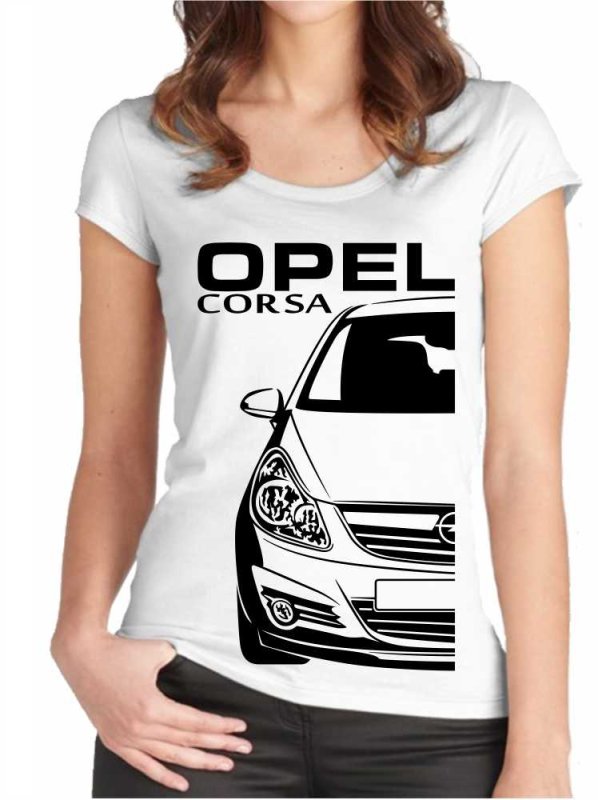 Opel Corsa D Moteriški marškinėliai