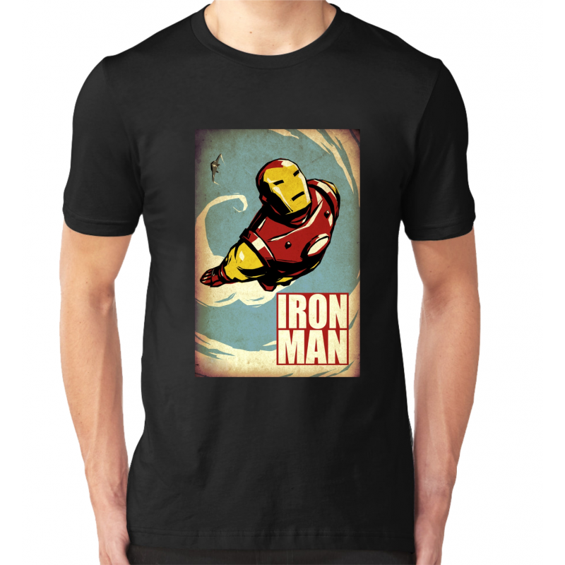 Iron Man Flying Мъжка тениска