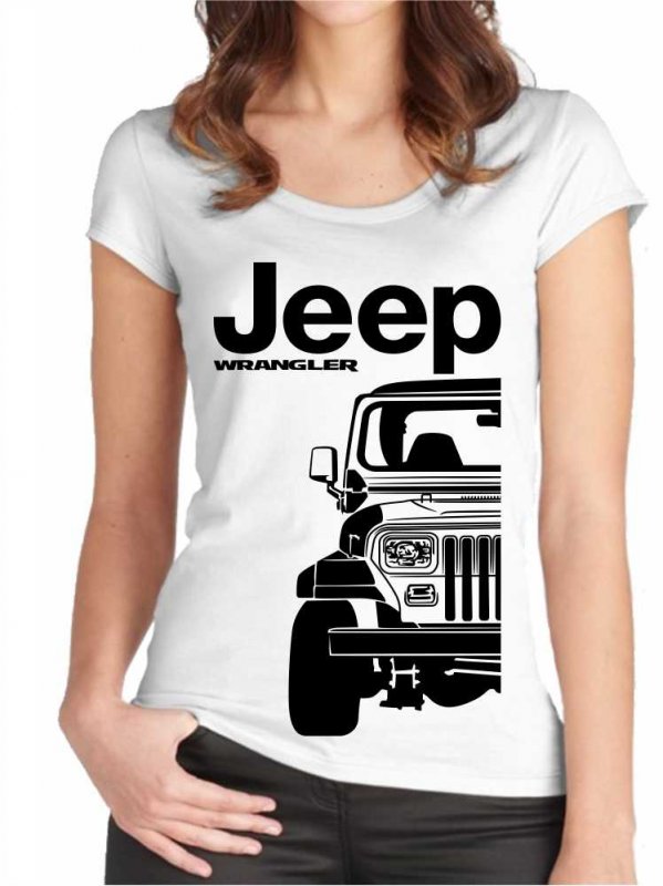 Jeep Wrangler 1 YJ Moteriški marškinėliai