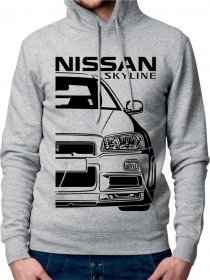 Nissan Skyline GT-R 5 Moški Pulover s Kapuco