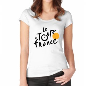 XL -50% Tour De France Biele Naiste T-särk