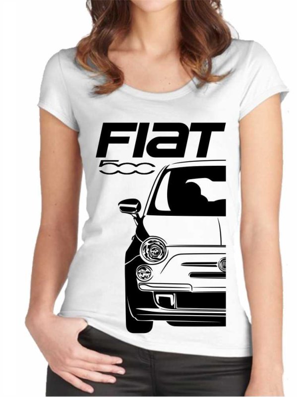 Fiat 500 Moteriški marškinėliai
