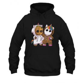 Groot and Unicorn Pánska Mikina