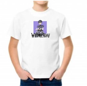 Wednesday Purple Otroška Majica