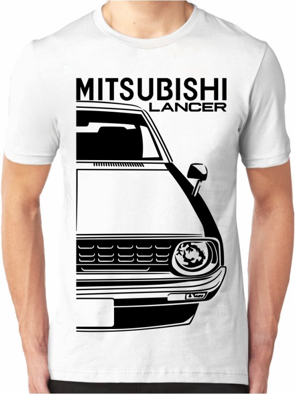 Mitsubishi Lancer 1 Celeste Vyriški marškinėliai