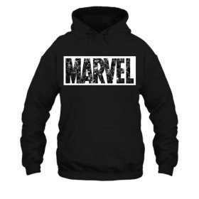 Marvel Čierno Bieli Pánska Mikina