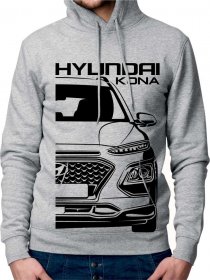Hyundai Kona Moški Pulover s Kapuco