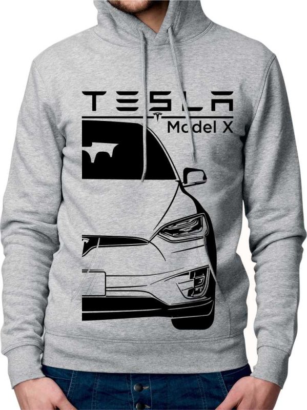 Tesla Model X Heren Sweatshirt