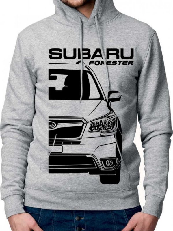 Subaru Forester 4 Moški Pulover s Kapuco