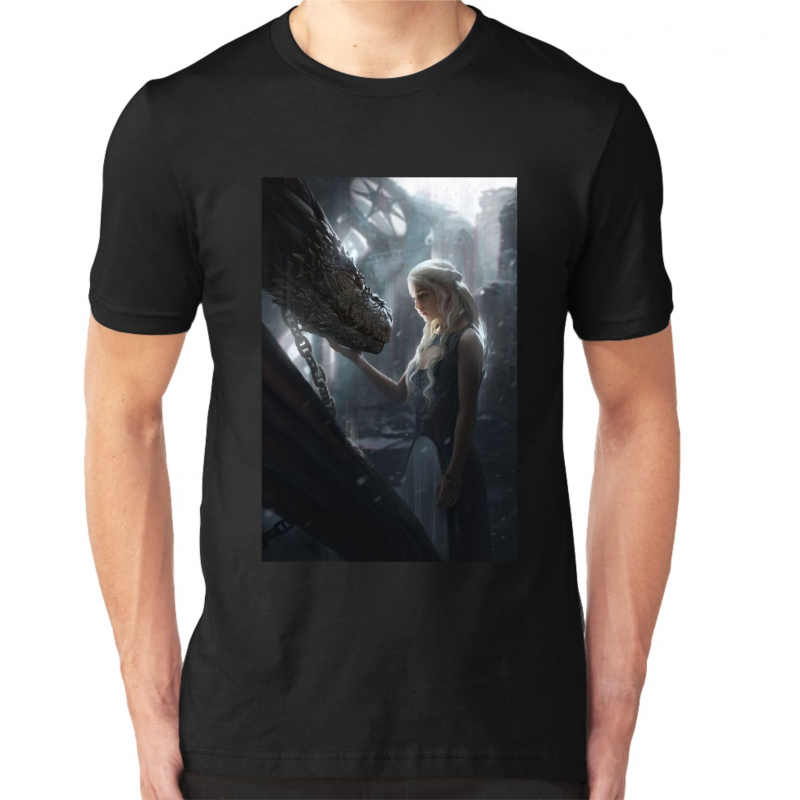 2XL -50% Daenerys and Dragon Мъжка тениска
