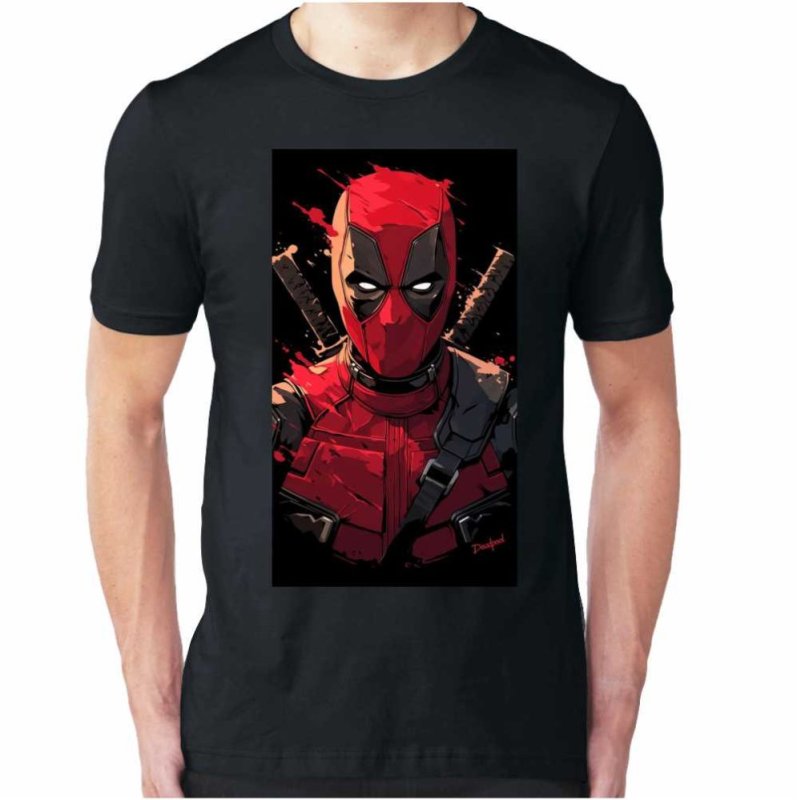 Deadpool blood Мъжка тениска