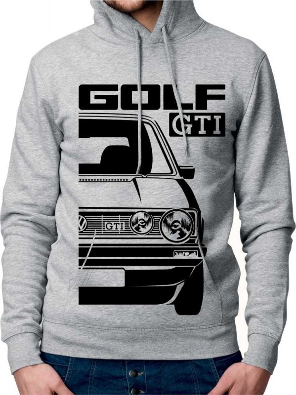 Sweat-shirt pour hommes VW Golf Mk1 GTI